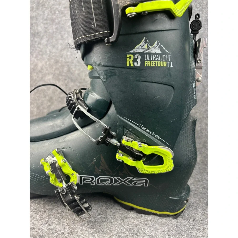 Roxa R3 Ultralight Freetour T.I. Ski Boots Mens 26.0-28.5 Green Alpine Touring